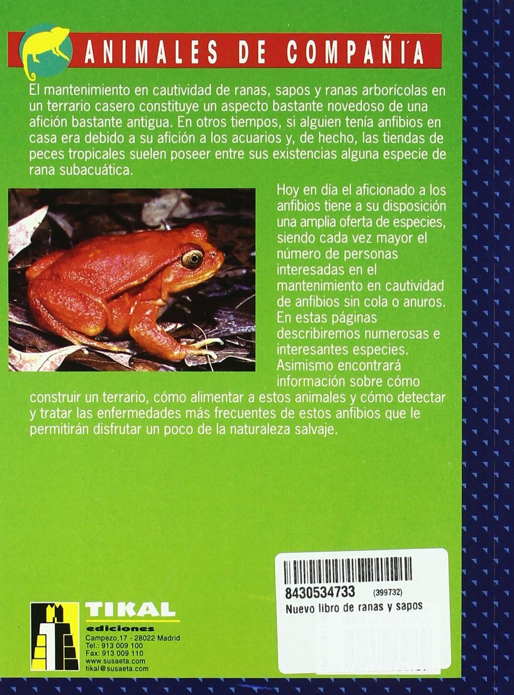 El Nuevo Libro de Ranas y Sapos (Tapa Blanda)