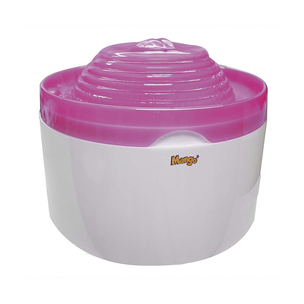 Bebedero / Fuente de agua con LED rosa 2.00L 