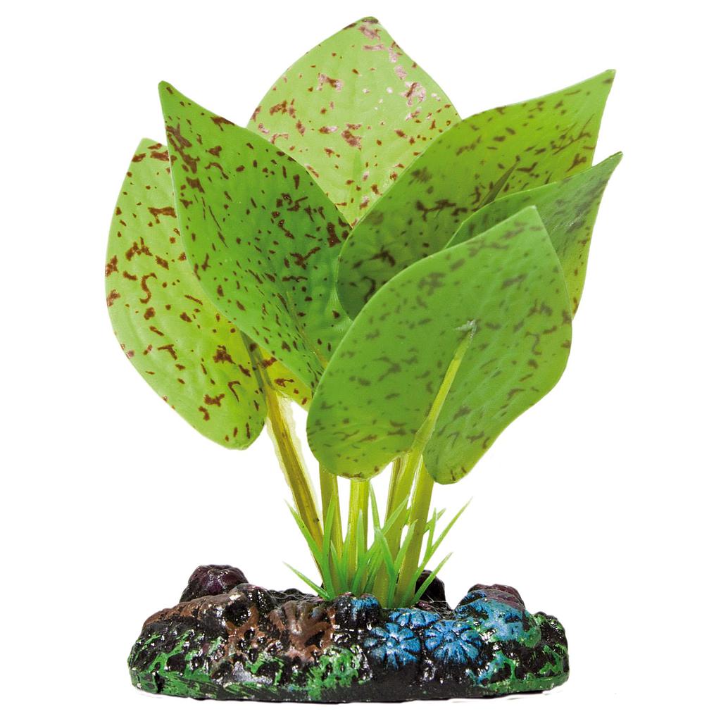 ** Nenúfar moteado de AQUATIC PLANTS (PLÁSTICO) verde 14cm