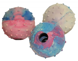 Pelota Caucho con cascabel 5cm