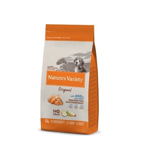 NATURE'S VARIETY ORIGINAL NO GRAIN - JUNIOR SALMÓN