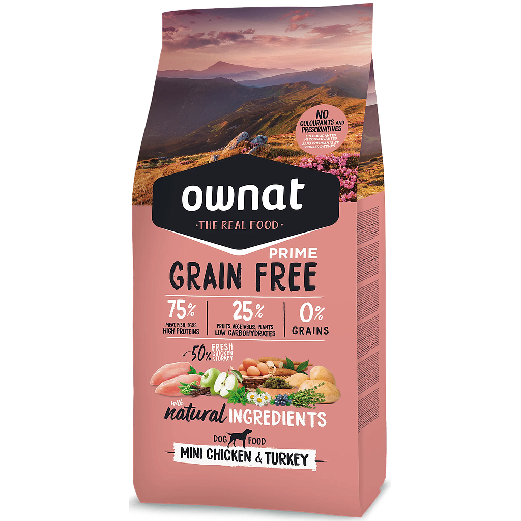 OWNAT DOG PRIME GF MINI CHICKEN&amp;TURKEY