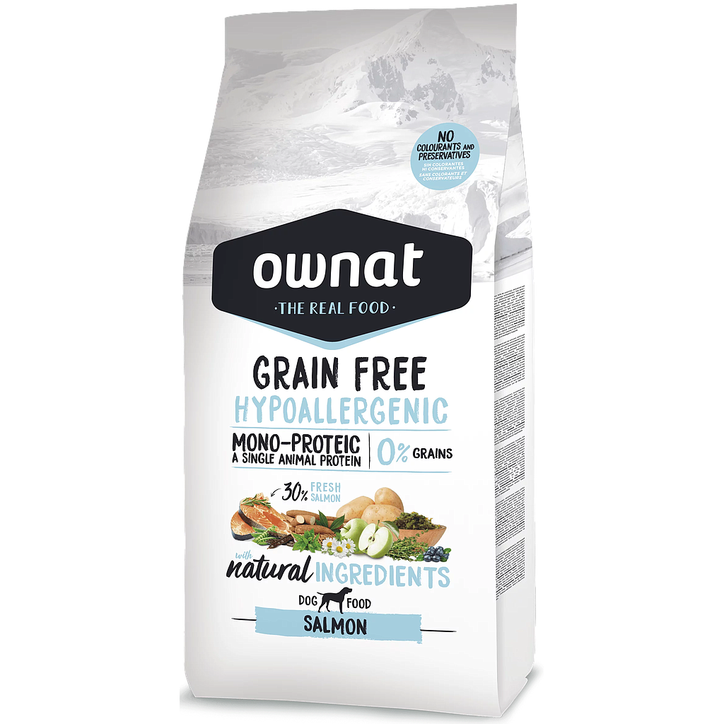 OWNAT DOG GRAIN FREE HYPO SALMON