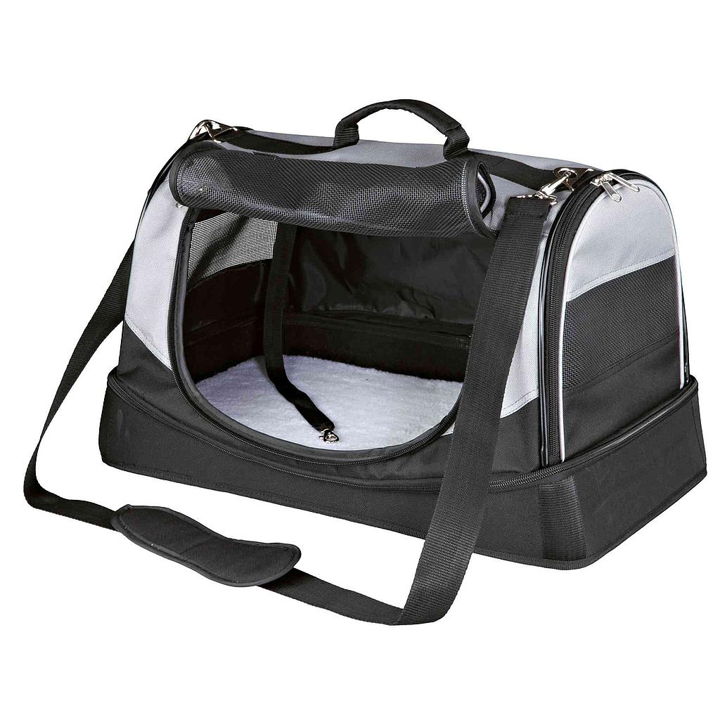 Bolsa Holly, Con cama Nylon, 50 × 30 × 30 cm, Negro-Gris