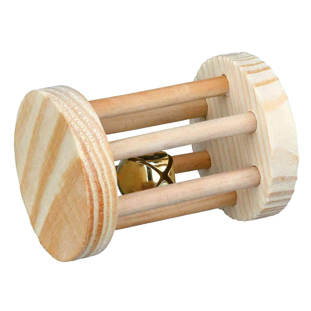 Cilindro Madera con Cascabel para Roedores