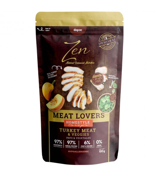 Zen pouches Meat Lovers pavo 100gr