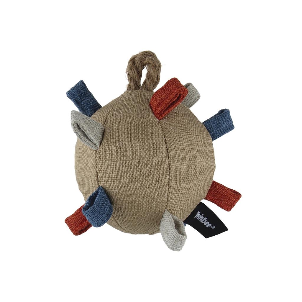 Twinbee - Pelota de tela con salientes para perro. 12,5 cmts aprox.