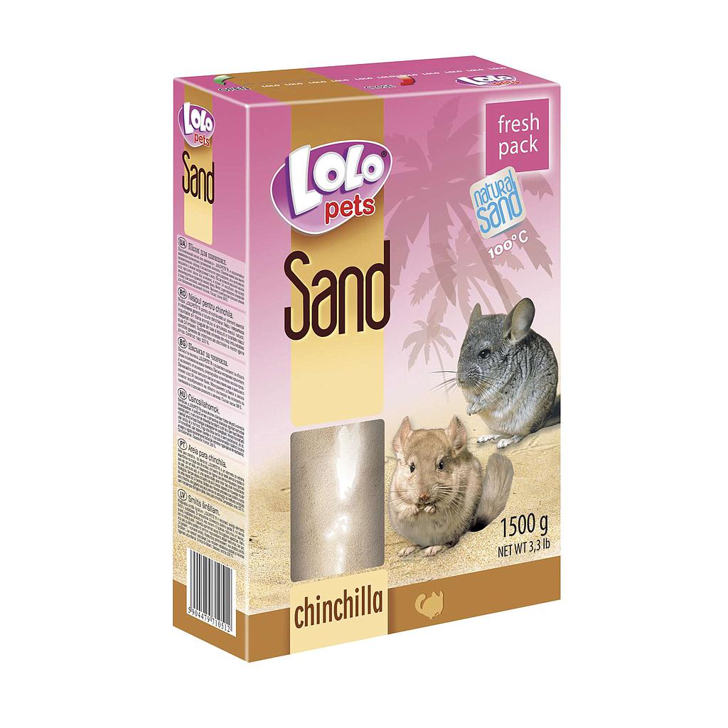 Lecho sanitario, arena para chinchillas &quot;LOLO&quot; 1,5kg 