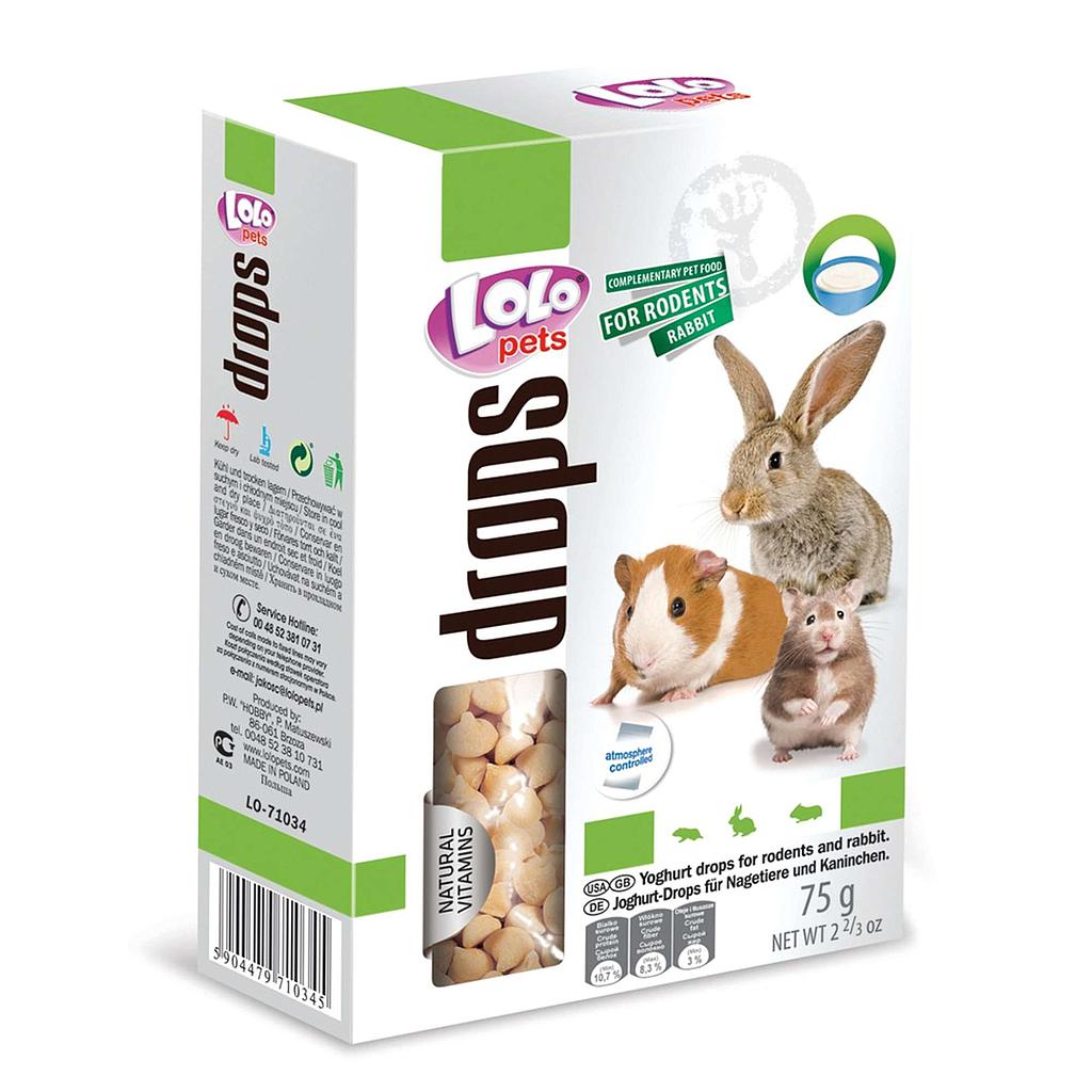 Golosina Drops, Snack de yogurt &quot;LOLO&quot; 75g 
