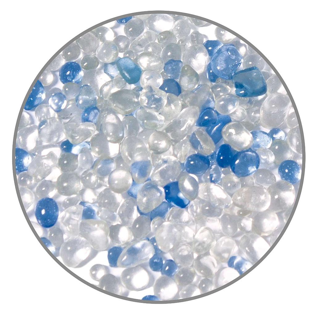 Grava de cristal multicolor 400g 6mm