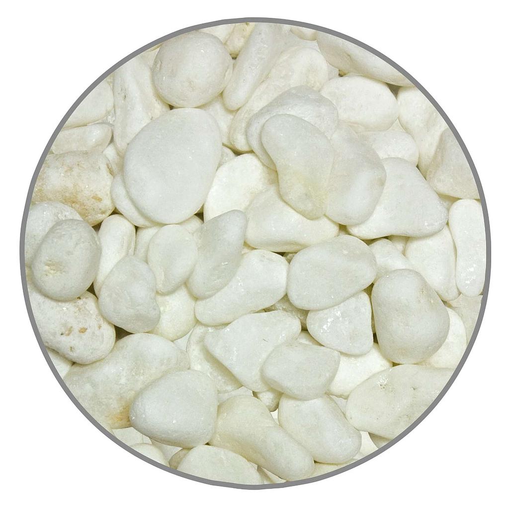 Grava 100% NATURAL blanco 5kg 20mm