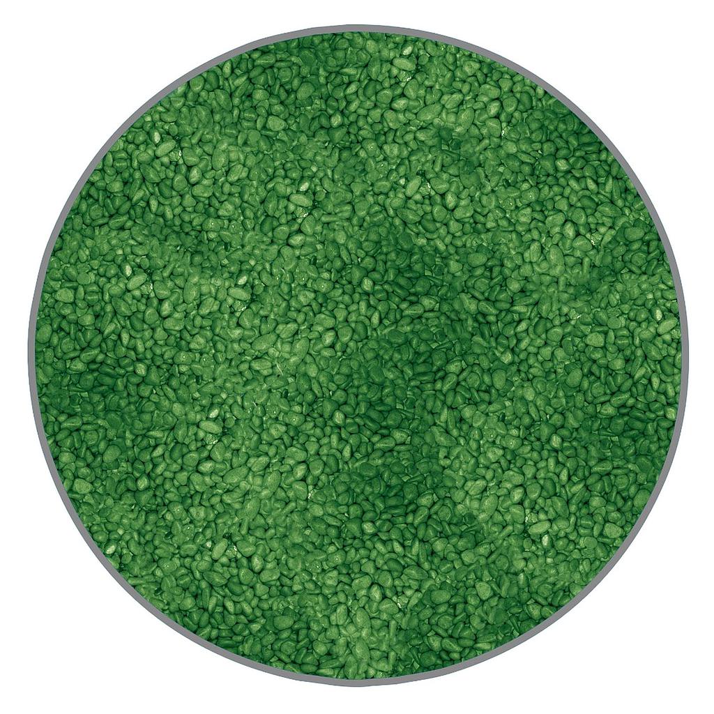 *Grava de COLORES CLÁSICAS verde 2kg 1,5mm